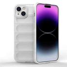 For iPhone 15 Plus Magic Shield TPU + Flannel Phone Case(White) - 1