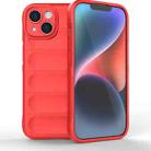 For iPhone 15 Magic Shield TPU + Flannel Phone Case(Red) - 1