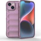 For iPhone 15 Magic Shield TPU + Flannel Phone Case(Purple) - 1