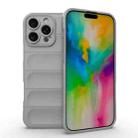 For iPhone 16 Pro Max Magic Shield TPU + Flannel Phone Case(Grey) - 1