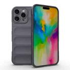 For iPhone 16 Pro Max Magic Shield TPU + Flannel Phone Case(Dark Grey) - 1