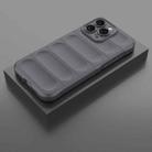 For iPhone 16 Pro Max Magic Shield TPU + Flannel Phone Case(Dark Grey) - 2