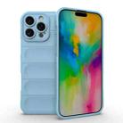 For iPhone 16 Pro Max Magic Shield TPU + Flannel Phone Case(Light Blue) - 1