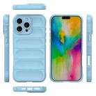 For iPhone 16 Pro Max Magic Shield TPU + Flannel Phone Case(Light Blue) - 3