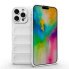 For iPhone 16 Pro Max Magic Shield TPU + Flannel Phone Case(White) - 1