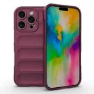 For iPhone 16 Pro Magic Shield TPU + Flannel Phone Case(Wine Red) - 1