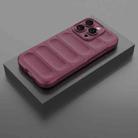 For iPhone 16 Pro Magic Shield TPU + Flannel Phone Case(Wine Red) - 2