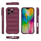 For iPhone 16 Pro Magic Shield TPU + Flannel Phone Case(Wine Red) - 3