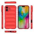 For iPhone 16 Plus Magic Shield TPU + Flannel Phone Case(Red) - 3