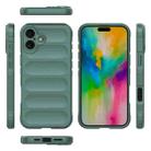 For iPhone 16 Plus Magic Shield TPU + Flannel Phone Case(Dark Green) - 3