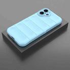 For iPhone 16 Plus Magic Shield TPU + Flannel Phone Case(Light Blue) - 2