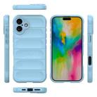 For iPhone 16 Plus Magic Shield TPU + Flannel Phone Case(Light Blue) - 3