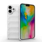 For iPhone 16 Plus Magic Shield TPU + Flannel Phone Case(White) - 1