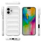 For iPhone 16 Plus Magic Shield TPU + Flannel Phone Case(White) - 3