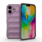 For iPhone 16 Magic Shield TPU + Flannel Phone Case(Purple) - 1