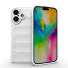 For iPhone 16 Magic Shield TPU + Flannel Phone Case(White) - 1