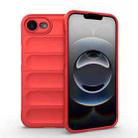 For iPhone 16e Magic Shield TPU + Flannel Phone Case(Red) - 1