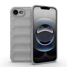 For iPhone 16e Magic Shield TPU + Flannel Phone Case(Grey) - 1