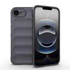 For iPhone 16e Magic Shield TPU + Flannel Phone Case(Dark Grey) - 1