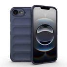For iPhone 16e Magic Shield TPU + Flannel Phone Case(Dark Blue) - 1