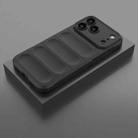 For iPhone 17 Pro Max Magic Shield TPU + Flannel Phone Case(Black) - 2