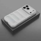 For iPhone 17 Pro Max Magic Shield TPU + Flannel Phone Case(Grey) - 2
