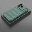 For iPhone 17 Pro Max Magic Shield TPU + Flannel Phone Case(Dark Green) - 2