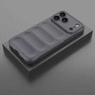 For iPhone 17 Pro Max Magic Shield TPU + Flannel Phone Case(Dark Grey) - 2
