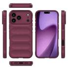 For iPhone 17 Pro Max Magic Shield TPU + Flannel Phone Case(Wine Red) - 3