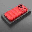 For iPhone 17 Pro Magic Shield TPU + Flannel Phone Case(Red) - 2