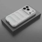 For iPhone 17 Pro Magic Shield TPU + Flannel Phone Case(Grey) - 2