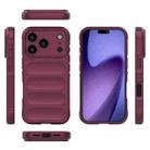For iPhone 17 Pro Magic Shield TPU + Flannel Phone Case(Wine Red) - 3