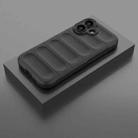 For iPhone 17 Magic Shield TPU + Flannel Phone Case(Black) - 2