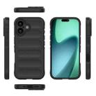 For iPhone 17 Magic Shield TPU + Flannel Phone Case(Black) - 3