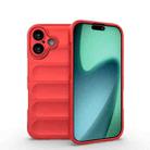 For iPhone 17 Magic Shield TPU + Flannel Phone Case(Red) - 1