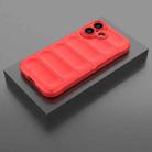 For iPhone 17 Magic Shield TPU + Flannel Phone Case(Red) - 2