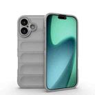 For iPhone 17 Magic Shield TPU + Flannel Phone Case(Grey) - 1