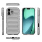 For iPhone 17 Magic Shield TPU + Flannel Phone Case(Grey) - 3