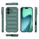 For iPhone 17 Magic Shield TPU + Flannel Phone Case(Dark Green) - 3