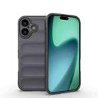 For iPhone 17 Magic Shield TPU + Flannel Phone Case(Dark Grey) - 1