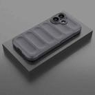 For iPhone 17 Magic Shield TPU + Flannel Phone Case(Dark Grey) - 2