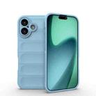 For iPhone 17 Magic Shield TPU + Flannel Phone Case(Light Blue) - 1