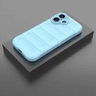 For iPhone 17 Magic Shield TPU + Flannel Phone Case(Light Blue) - 2