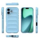 For iPhone 17 Magic Shield TPU + Flannel Phone Case(Light Blue) - 3