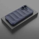 For iPhone 17 Magic Shield TPU + Flannel Phone Case(Dark Blue) - 2