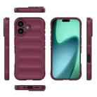 For iPhone 17 Magic Shield TPU + Flannel Phone Case(Wine Red) - 3