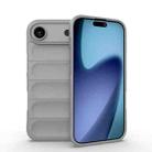 For iPhone 17 Air Magic Shield TPU + Flannel Phone Case(Grey) - 1