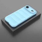 For iPhone 17 Air Magic Shield TPU + Flannel Phone Case(Light Blue) - 2