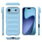 For iPhone 17 Air Magic Shield TPU + Flannel Phone Case(Light Blue) - 3