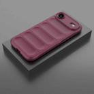 For iPhone 17 Air Magic Shield TPU + Flannel Phone Case(Wine Red) - 2
